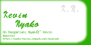 kevin nyako business card